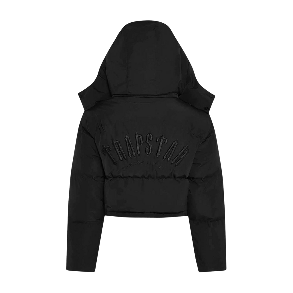 Trapstar Women's Arch AW23 Hooded Puffer Jacket - Black