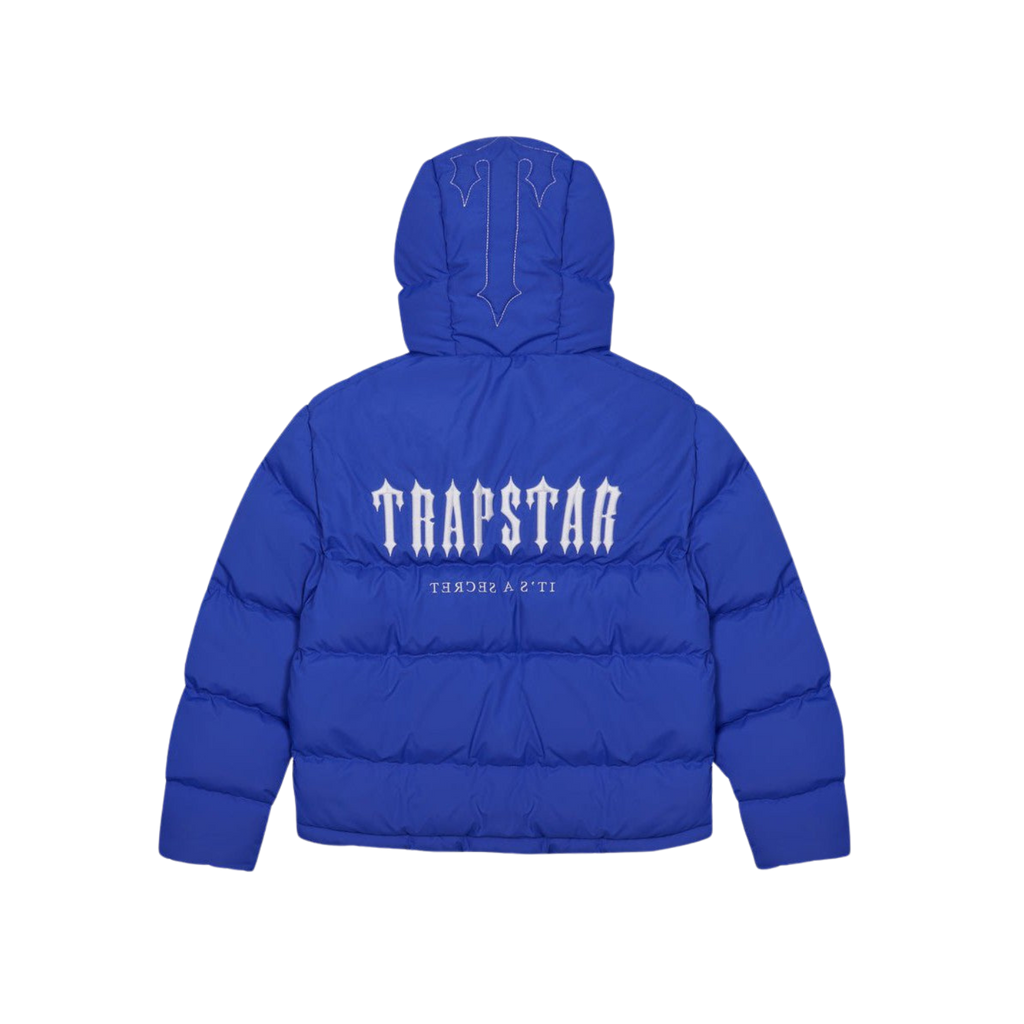 Trapstar Decoded Hooded Puffer Jacket 2.0 - Dazzling Blue