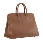 Hermes Shadow Birkin 35 Alezan Evercalf Leather