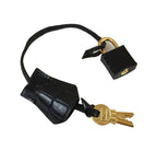 Hermes Kelly 32 Black Crocodile Gold Hardware Vintage