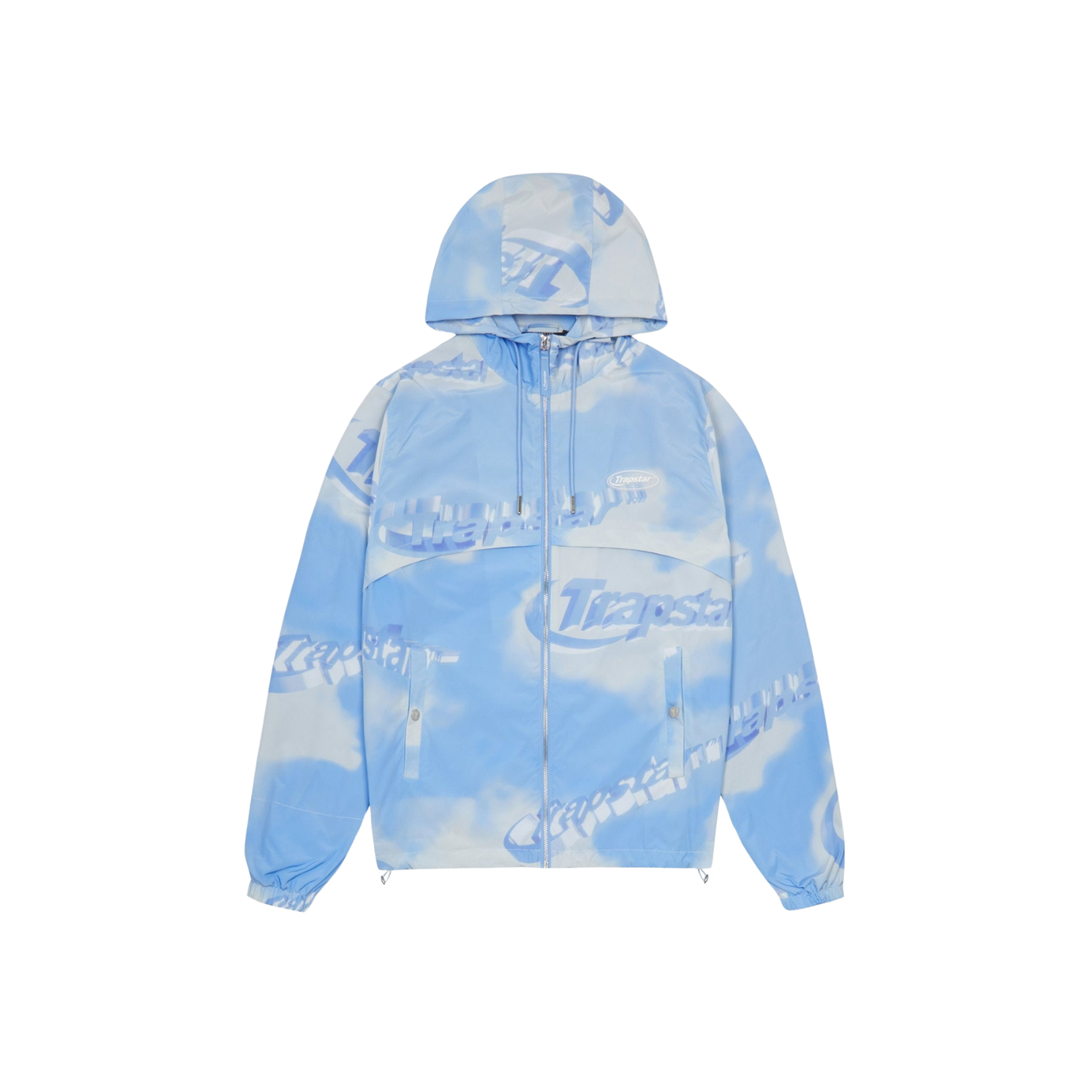 Trapstar Hyperdrive Cloud Windbreaker Jacket - Blue / White