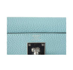 Hermes Kelly 28 Blue Atoll Togo Leather Palladium Hardware