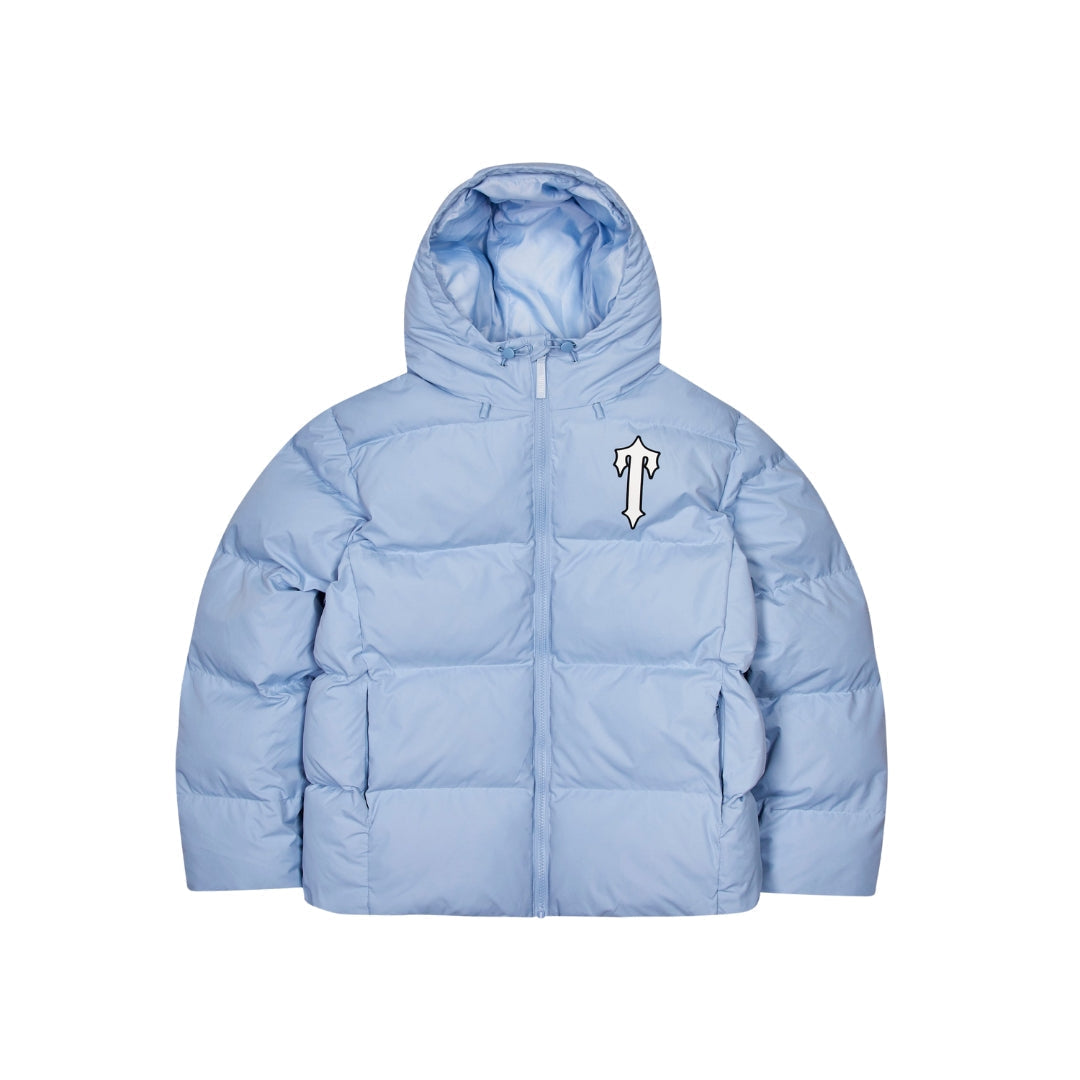 Trapstar Irongate Arch Hooded Puffer Jacket - Light Blue