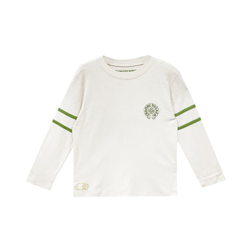 Chrome Hearts 33 Horseshoe Logo Long Sleeve Tee in White