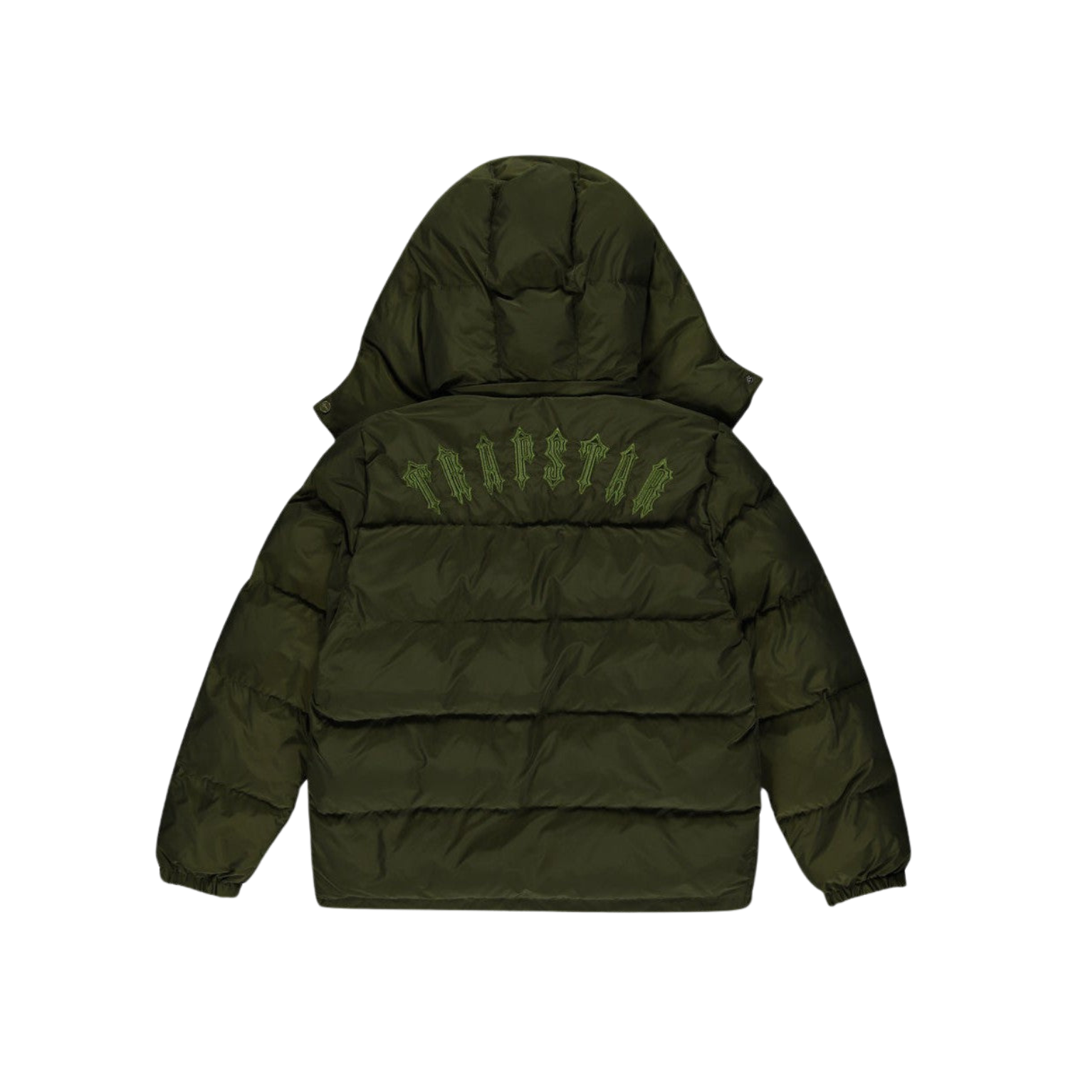 Trapstar Irongate Detachable Hooded Puffer Jacket - Olive