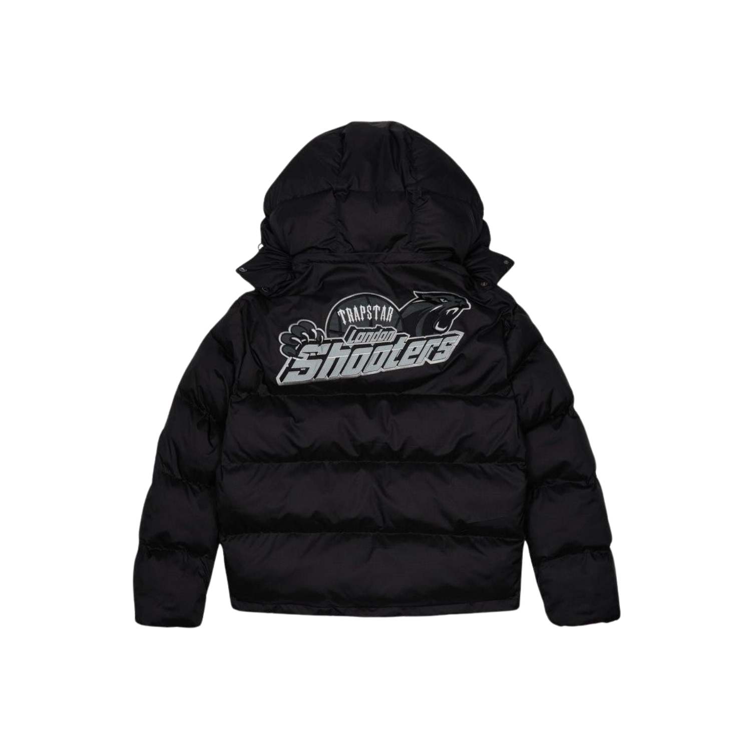 Trapstar Shooters Hooded Puffer Jacket - Black / Reflective