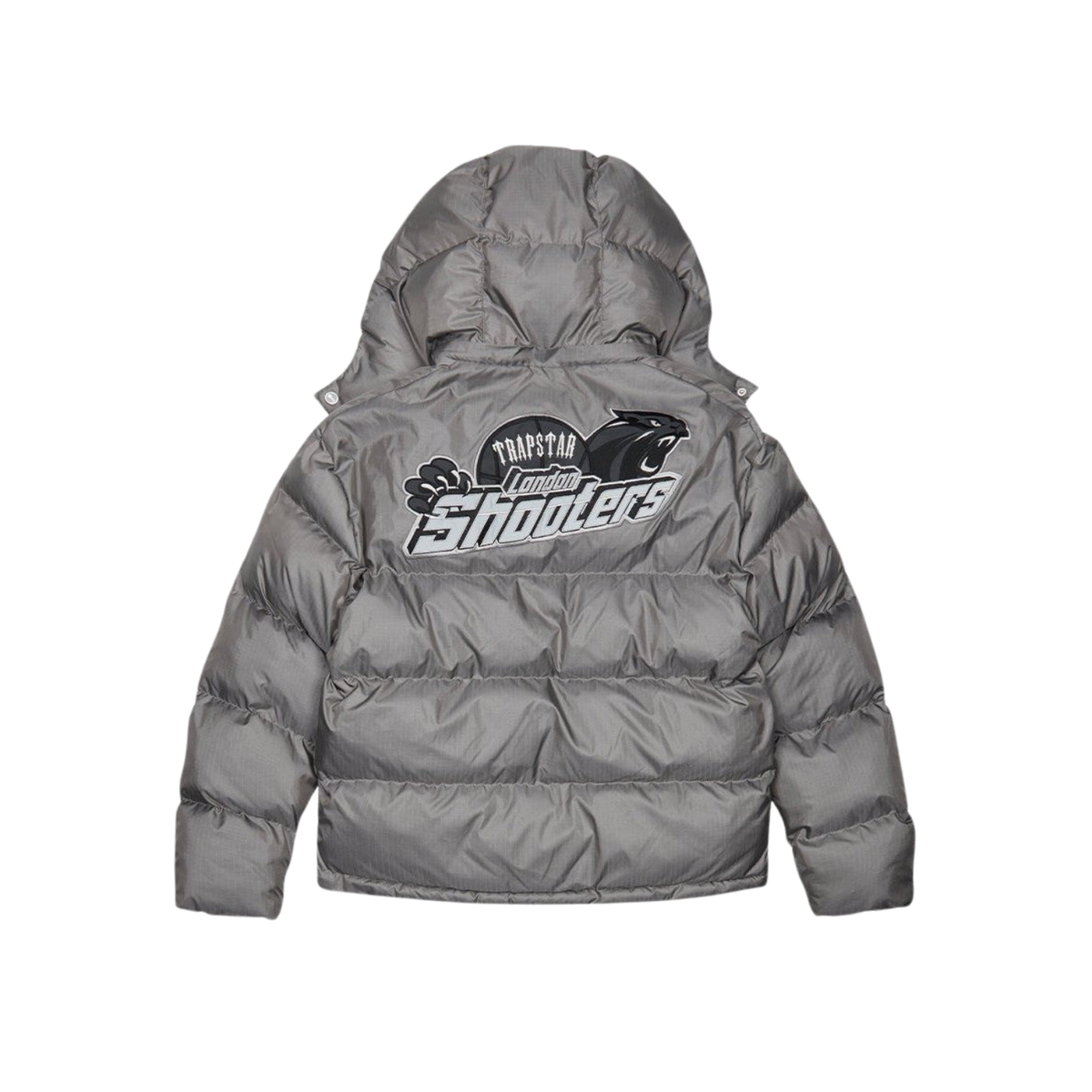 Trapstar Shooters Hooded Puffer Jacket - Grey