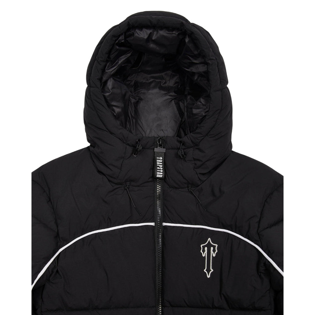 Trapstar Irongate Arch Piping Puffer Jacket - Black / White