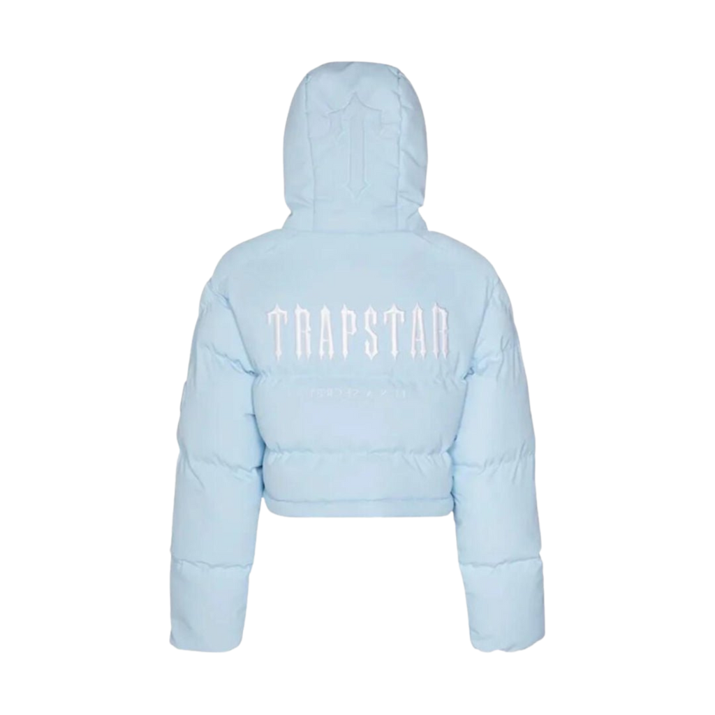 Trapstar Women's Decoded 2022 Hooded Puffer Jacket - Ice Blue