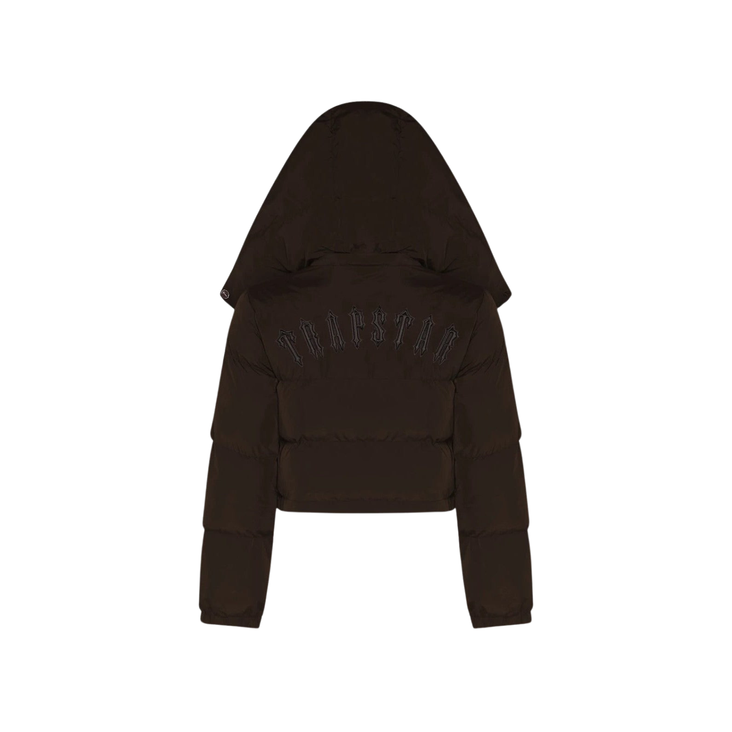 Trapstar Women's Irongate Detachable Hooded Puffer Jacket - Brown