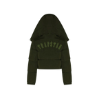 Trapstar Women's Irongate Detachable Hooded Puffer Jacket - Olive
