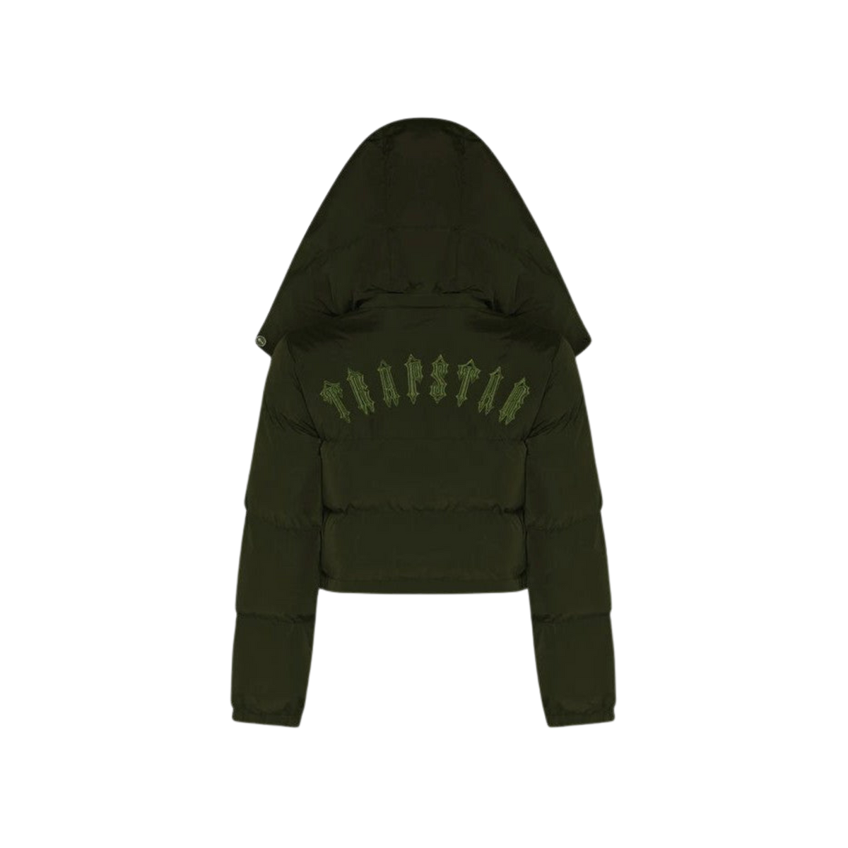 Trapstar Women's Irongate Detachable Hooded Puffer Jacket - Olive