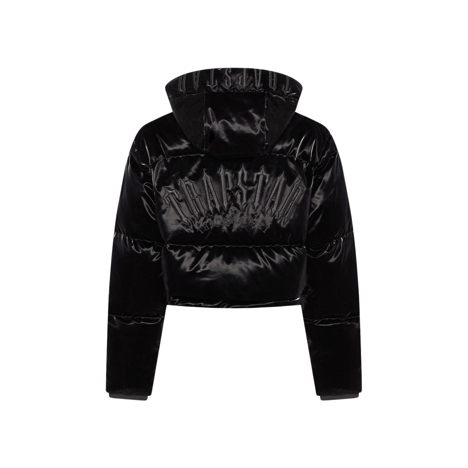 Trapstar Women's Arch AW23 Hooded Puffer Jacket - Gloss Black