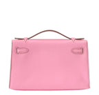 Hermes Kelly JPG Pochette 5P Pink Swift Leather Palladium Hardware