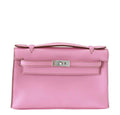 Hermes Kelly JPG Pochette 5P Pink Swift Leather Palladium Hardware