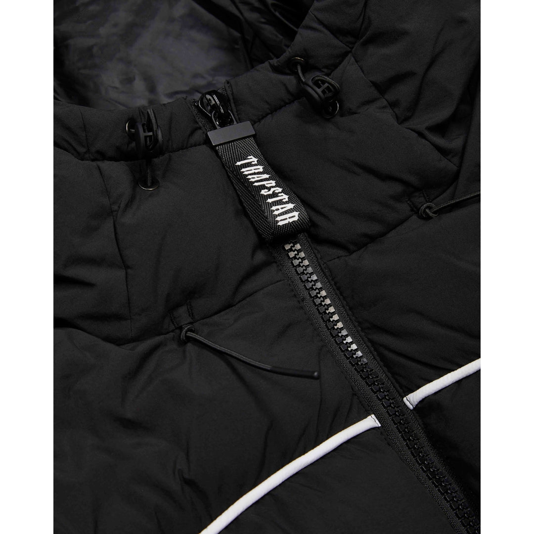 Trapstar Irongate Arch Piping Puffer Jacket - Black / White
