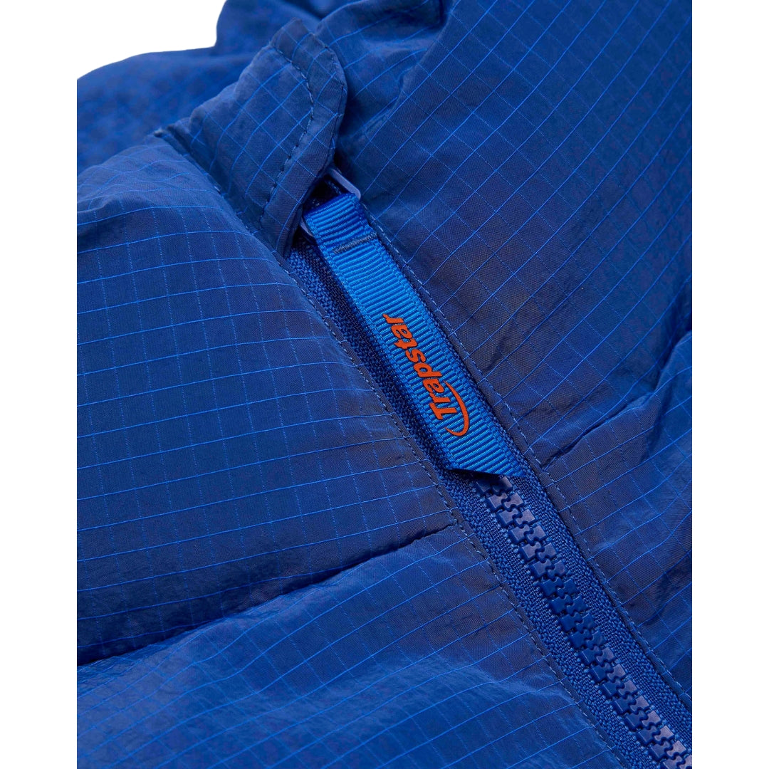Trapstar Hyperdrive Ripstop Puffer Jacket - Blue / Orange