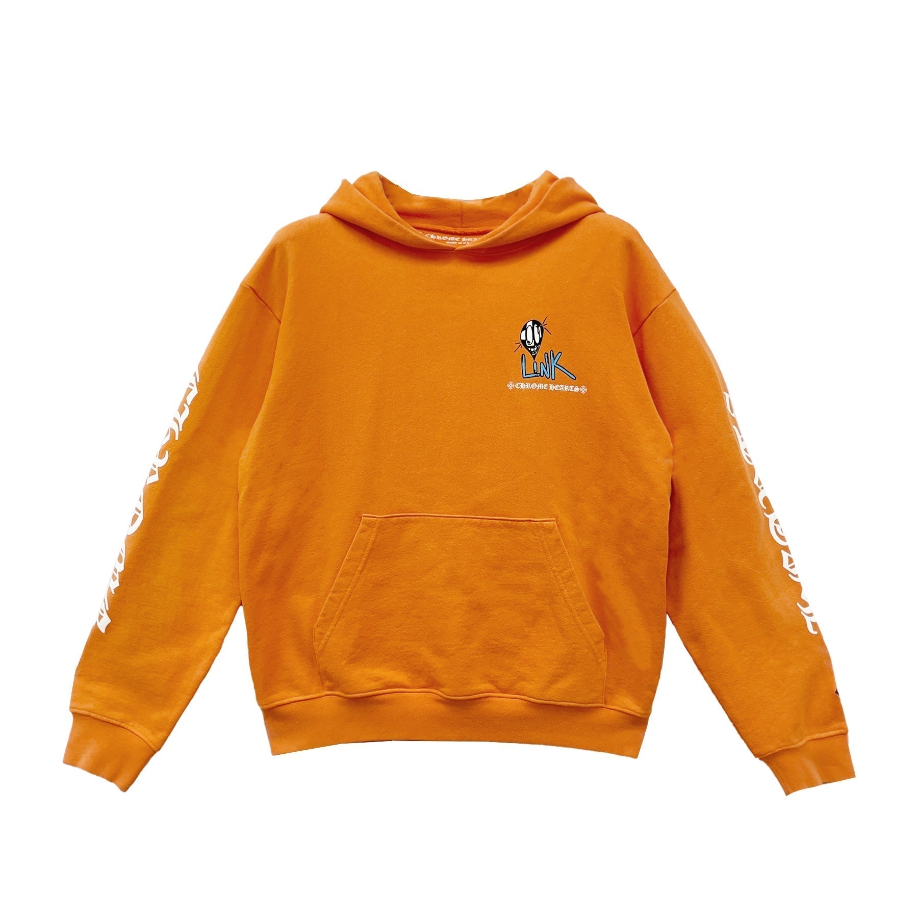 Chrome Hearts Matty Boy Vanity Pullover Hoodie in Orange