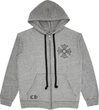 Chrome Hearts Framed Plus Cross Hoodie in Grey