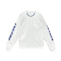 Chrome Hearts Blue Neck Logo Long Sleeve T-Shirt Tee front