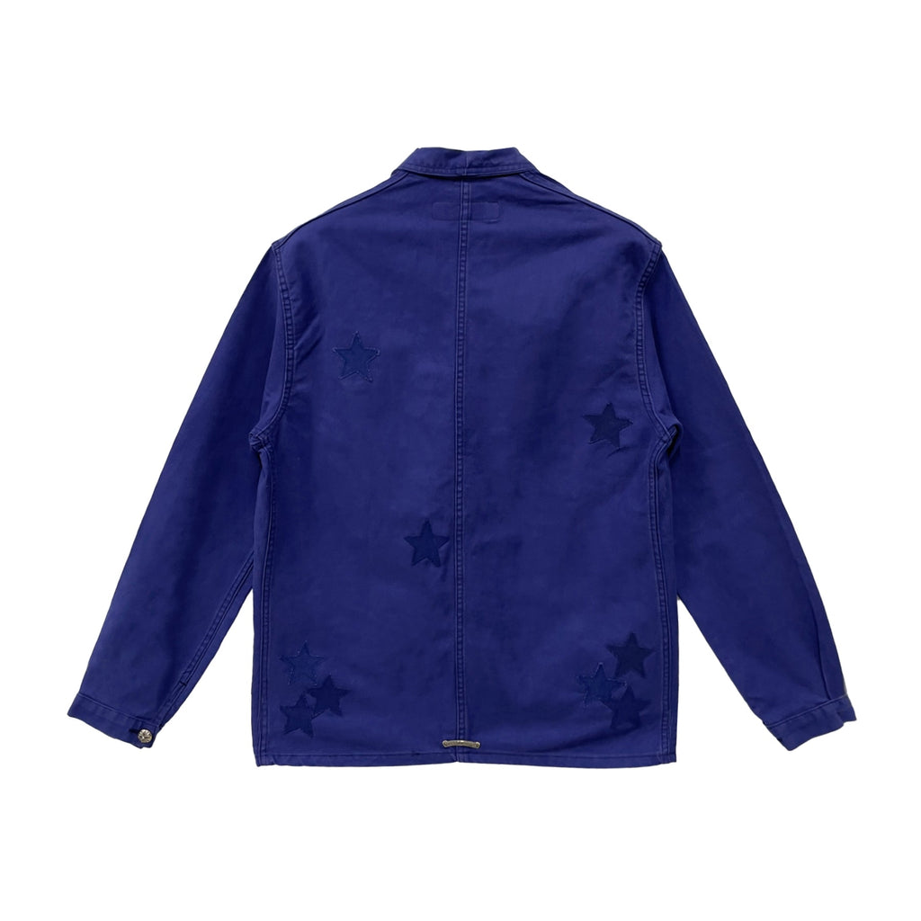 Chrome Hearts Star Patch Work Jacket Blue back