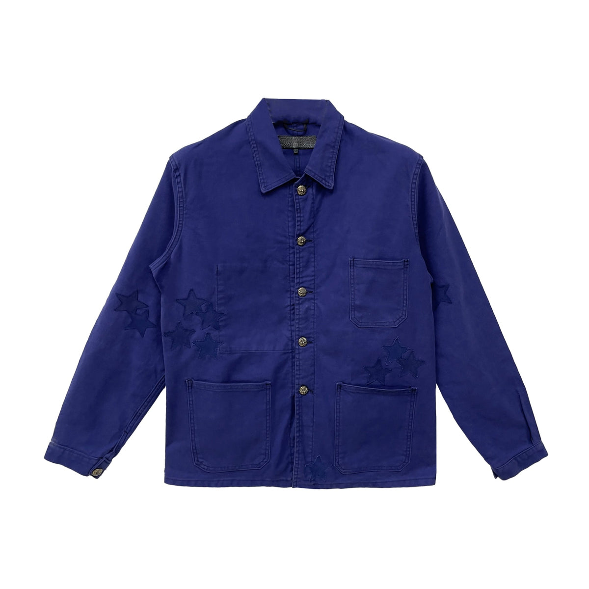 Chrome Hearts Star Patch Work Jacket Blue Front