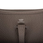 Hermes Etain Clemence Evelyne TPM Bag Palladium Hardware