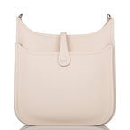 Hermes Craie Clemence Evelyne III PM Bag Palladium Hardware