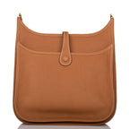 Hermes Gold Clemence Evelyne III PM Bag Gold Hardware