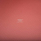 Hermes Rose Sakura Clemence Picotin Lock 22cm Palladium Hardware