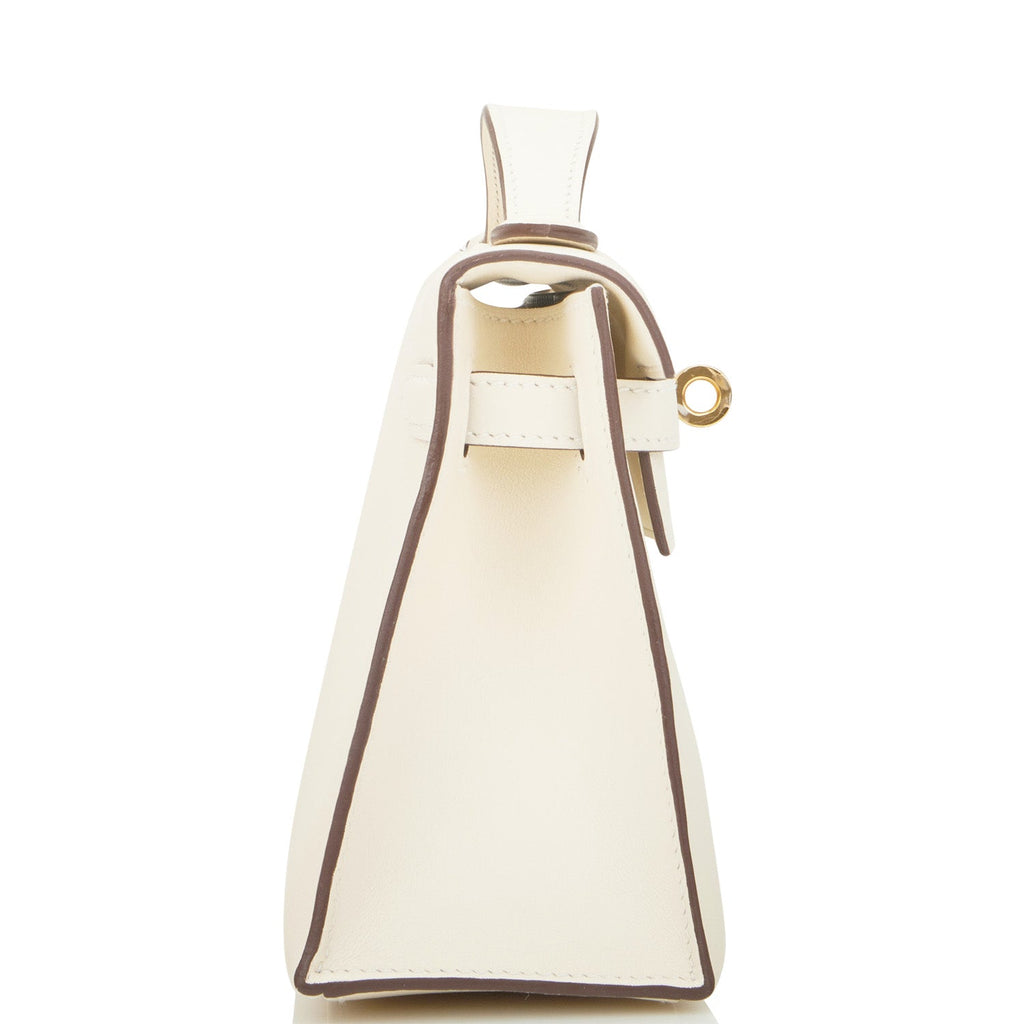 Hermes Nata Swift Mini Kelly Pochette Gold Hardware