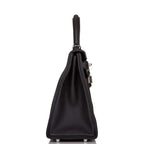 Hermes Black Togo Retourne Kelly 28cm Palladium Hardware