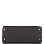 Hermes Black Togo Retourne Kelly 28cm Palladium Hardware