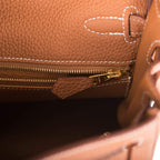 Hermes Gold Togo Retourne Kelly 25cm Gold Hardware