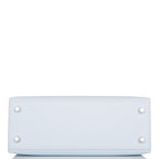 Hermes Tri-Color Bleu Brume, Vert Jade and Gold Epsom Sellier Kelly 25cm Palladium Hardware