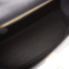 Hermes Black Epsom Sellier Kelly 25cm Gold Hardware