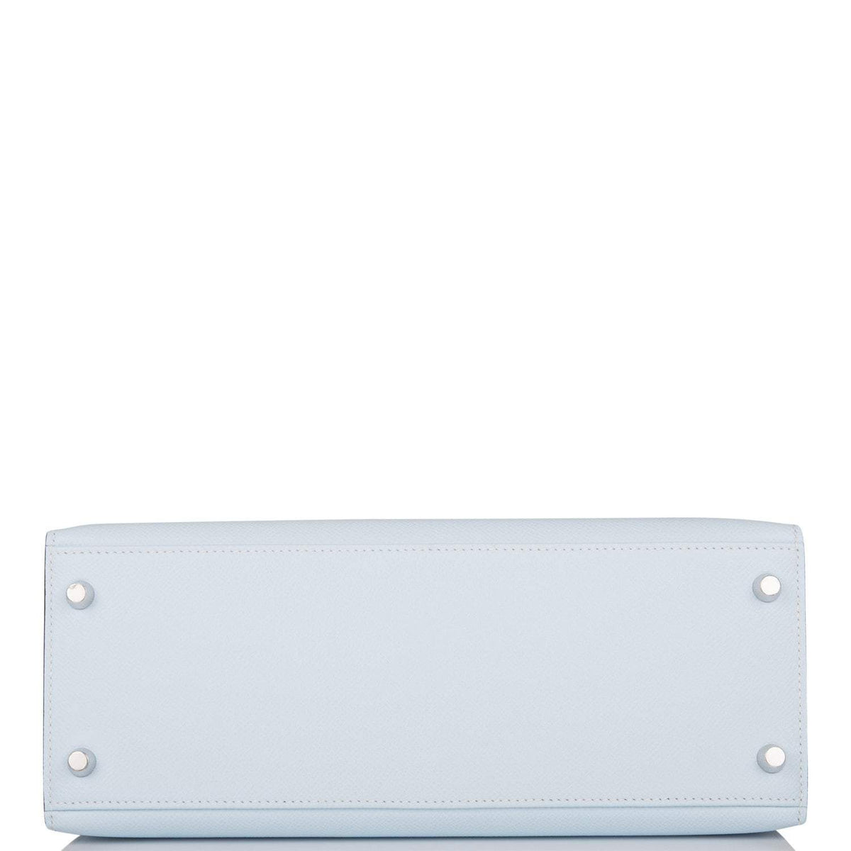 Hermes Bleu Brume Epsom Sellier Kelly 28cm Palladium Hardware