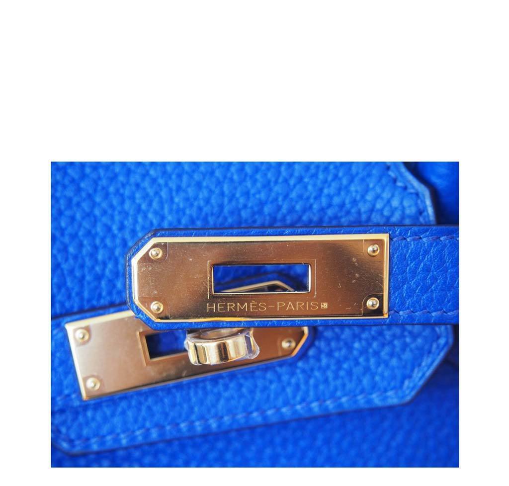 Hermès Birkin 30 Blue Electric Candy Bag GHW