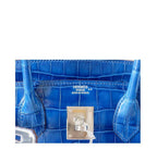 Hermes Birkin 30 Mykonos Crocodile Leather Palladium Hardware