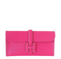 Hermes Jige 29 Rose Tyrien Epsom Leather Clutch