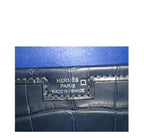 Hermes Jige 29 Clutch Bag Blue Alligator