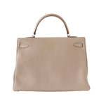 Hermes Kelly 35 Argile Supple Bag PHW