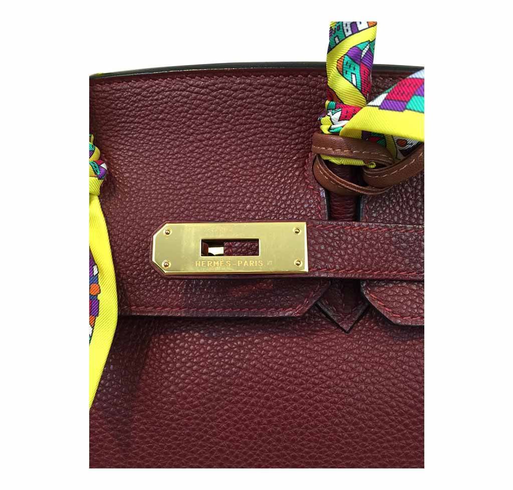 Hermes Birkin 30 Rouge H Togo Leather Gold Hardware