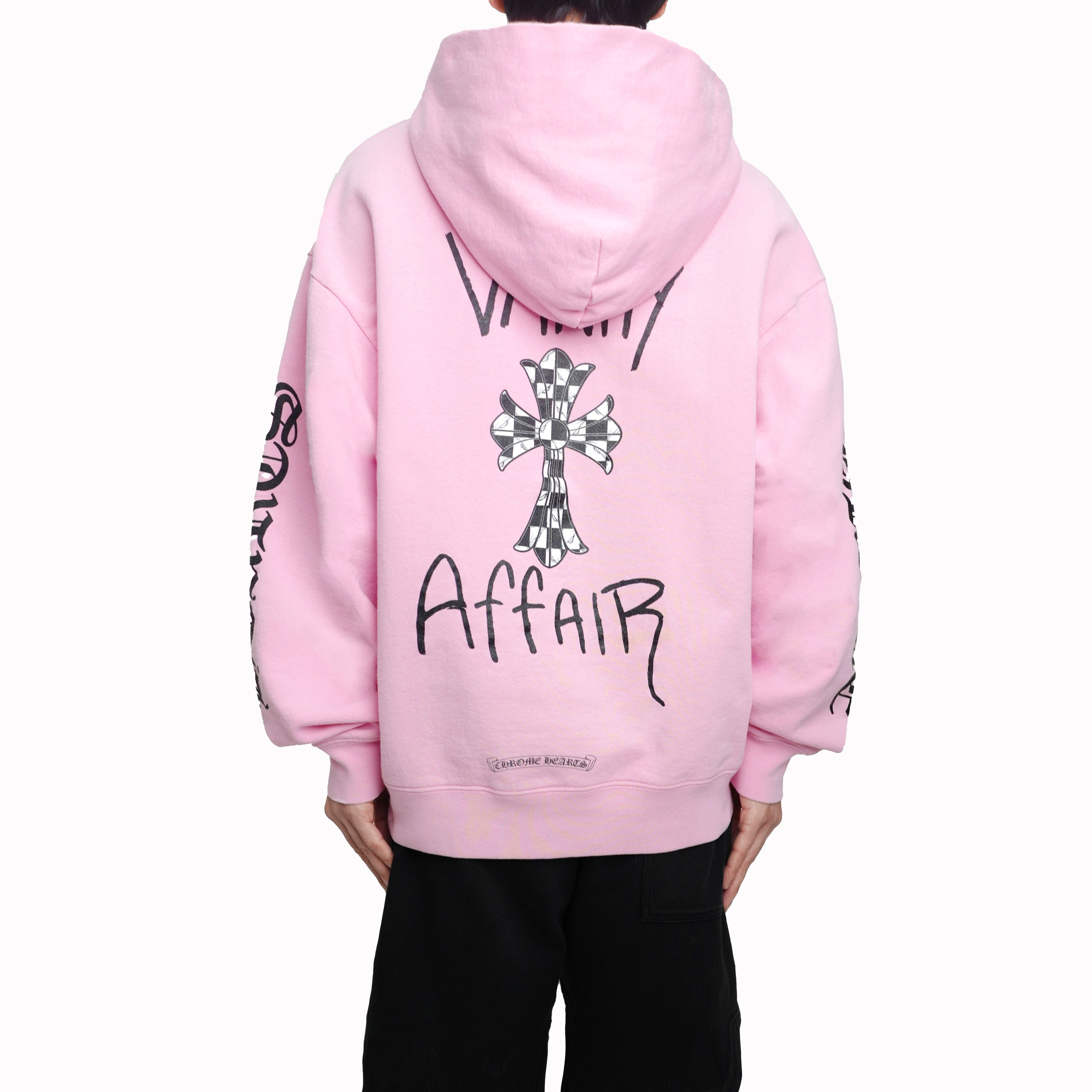Chrome Hearts Matty Boy Vanity Pullover Hoodie in Pink