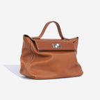 Hermès 24/24 35 Bag in Gold Barenia