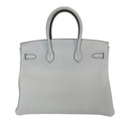 Hermes Birkin 35 Bleu Pale Clemence Leather Gold Hardware
