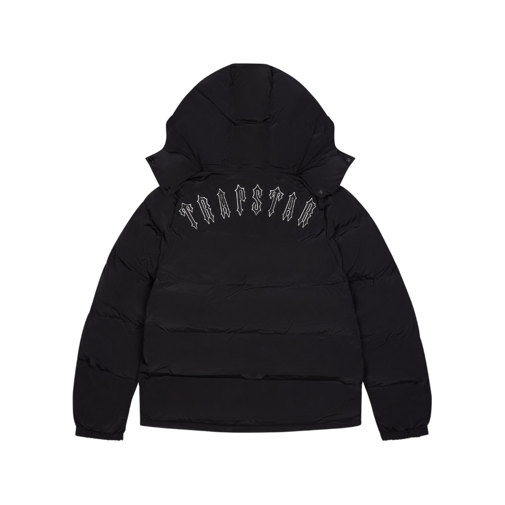Trapstar Irongate Detachable Hooded Puffer Jacket - Black