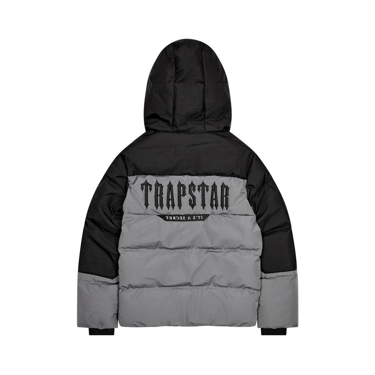 Trapstar Decoded AW23 Puffer Jacket - Black / Grey
