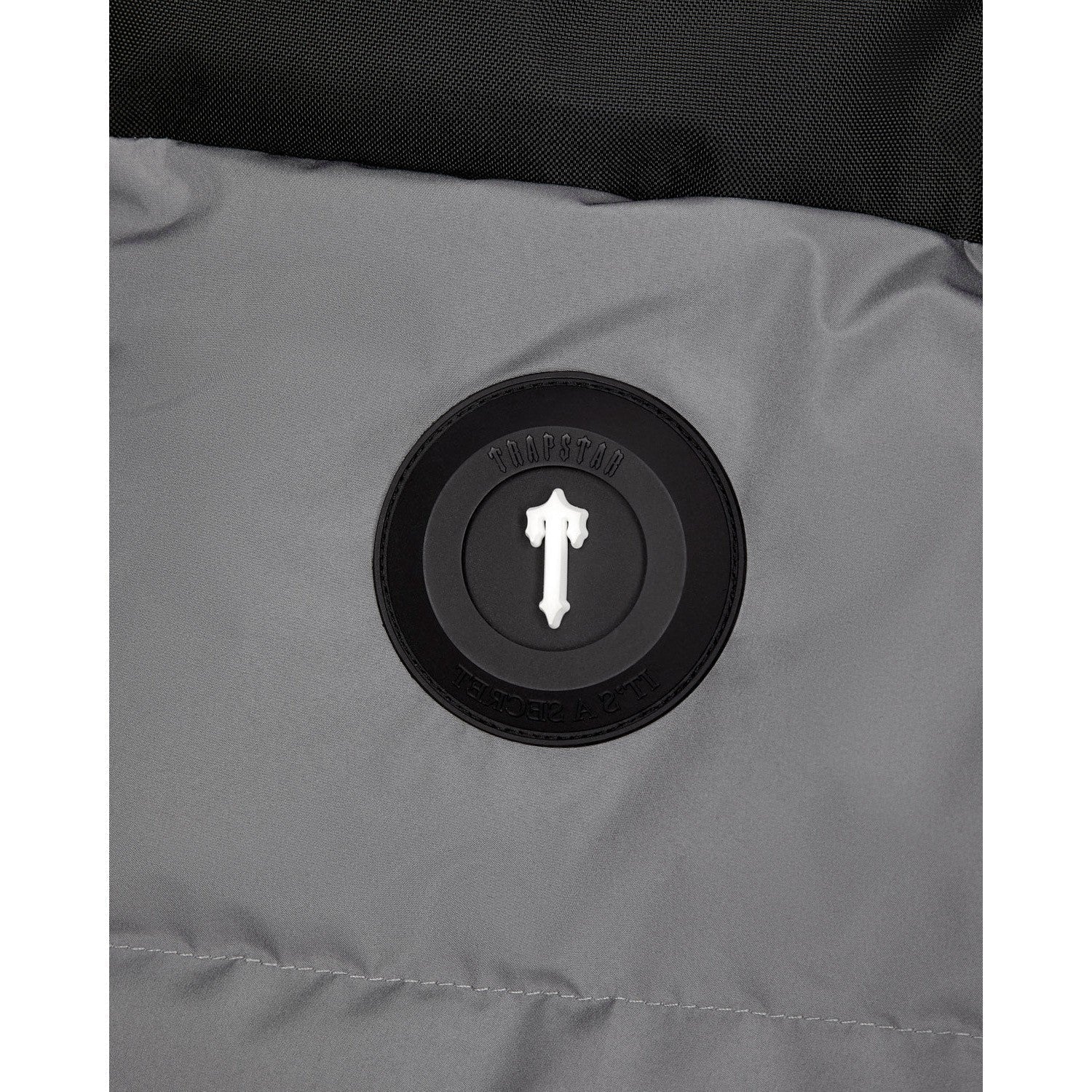 Trapstar Decoded AW23 Puffer Jacket - Black / Grey