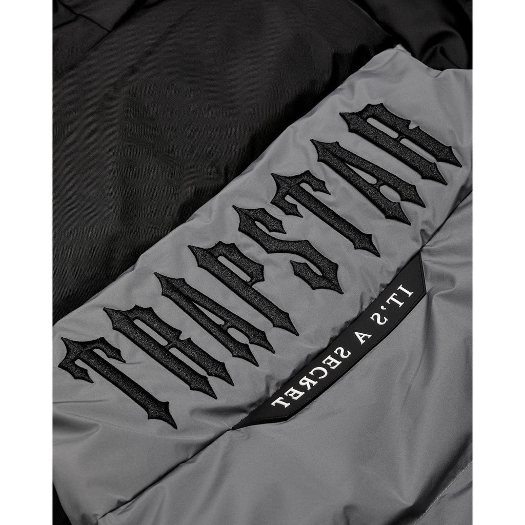 Trapstar Decoded AW23 Puffer Jacket - Black / Grey